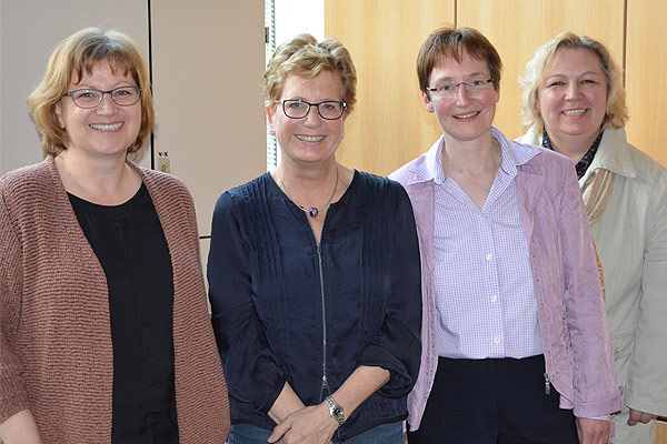 Foto: Der alte und neue Vorstand des Fördervereins (v.l.): Ellen Walter, Christiane Damberg, Christiane Drüen-Berendes, Heike Uhlenbrock-Droste.