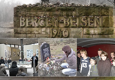 Foto: Die Klasse 8d zu Besuch in der Gedenkstätte Bergen-Belsen