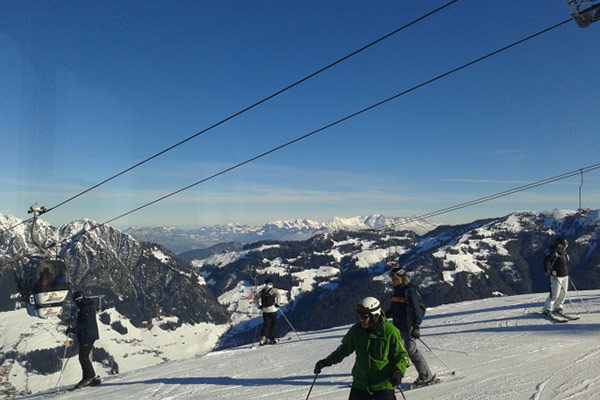 Foto: Guter Ausblick – bei der letztjährigen Schneesportwoche.