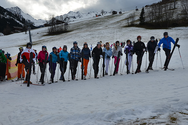 Foto: Der erste Tag auf der Piste.