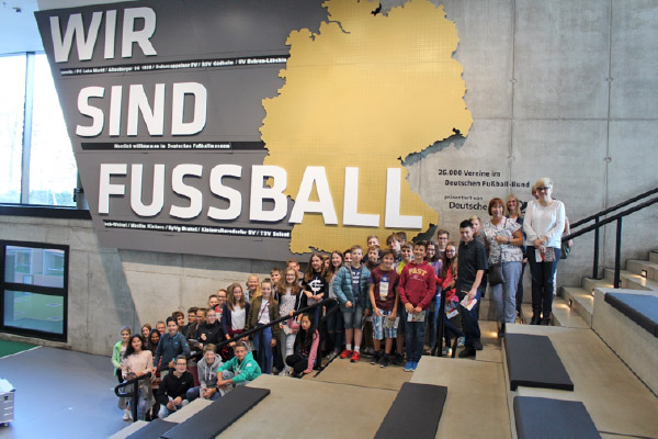 Foto: Besuch des DFB-Museums im September.