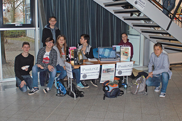 Foto: Das Team der Schülerzeitung PunktSZ.
