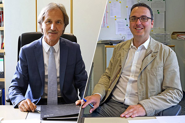 Foto: Ulrich Walter (Schulleiter) und Thomas Schneider (stellvertrender Schulleiter).