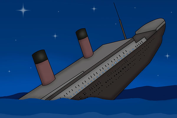 Foto: Wird auch an diesem Abend untergehen: Die Titanic.