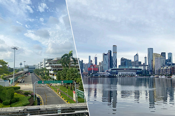 Foto: Eindrücke vom Flughafen und der Skyline Melbournes.