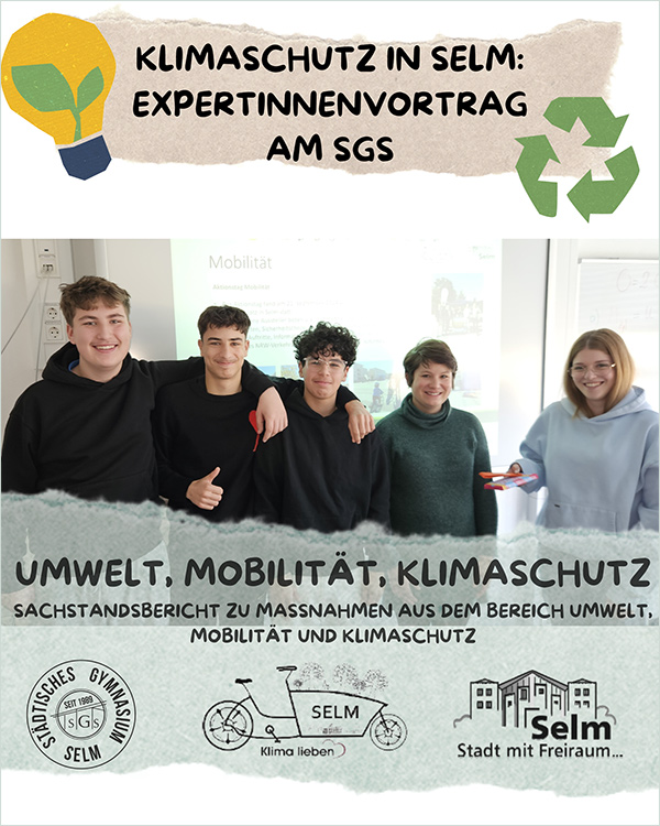 Plakat zum Klimatschutz-Vortrag