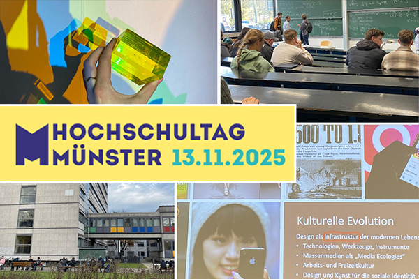 Foto: Eindrücke vom diesjährigen Besuch des Hochschultages in Münster.