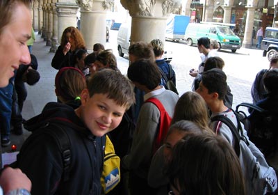 Foto: Die belgischen Schüler entdeckten bei ihrem Besuch in Deutschland u.a. Münster.