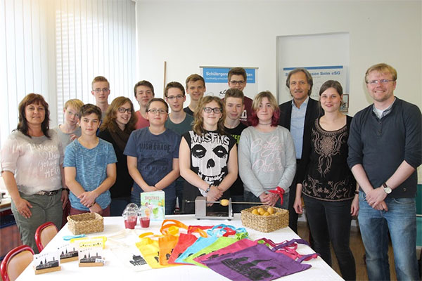 Foto: Nehmen am Schüler Business Award teil: Die Schülergenossen des SGS.