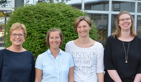 Foto: Die neuen Vorstandsmitglieder mit der ersten Vorsitzenden Christiane Damberg (von links): Nina Lang (zweite Vorsitzende), Andrea-Plogmaker-Eggenstein (Kassiererin) und Kerstin Rump (Schriftführerin)