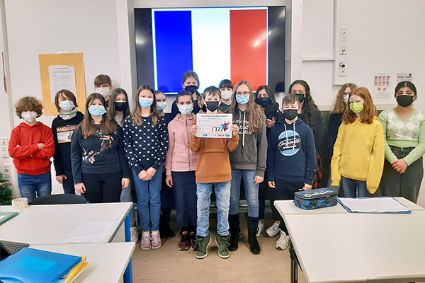 Foto: Der Französischkurs der Klasse 7b.