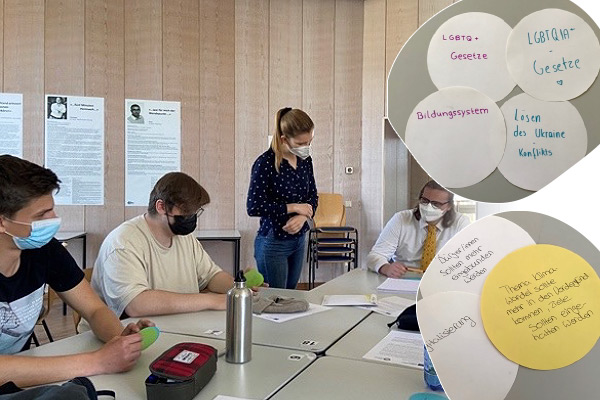 Foto: Einblick in die Zukunftswerkstatt im Europe-Direct-Zentrum.