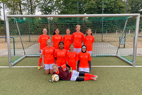 Foto: Unsere Mädchen-Fußballmannschaft.