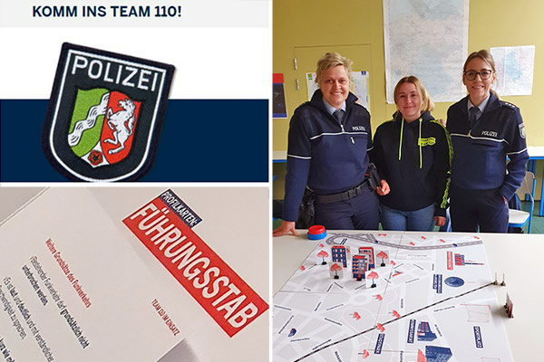 Foto: Die Polizei zu Besuch am SGS.