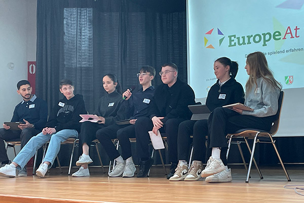 Foto: „Europe at Work“ brachte der Q1 und Q2 die politische Arbeit in Europe näher.