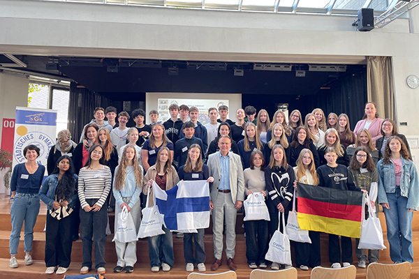 Foto: Besuch aus Finnland am SGS – eine Premiere.