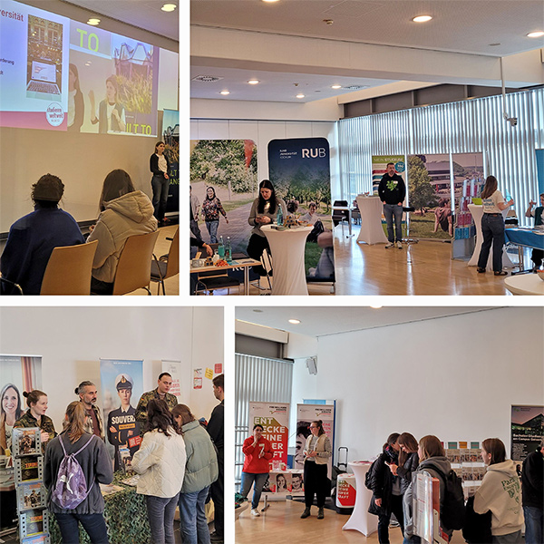 Foto: Eindrücke vom Studien-Infotag an der Ruhr-Universität Bochum.