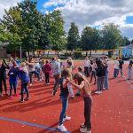  Unser dritter Tag in Föckinghausen: Spiel und Spaß rund um das Schullandheim, Föckinghausen sucht den Superstar, gruppendynamische Spiele und Kinoabend.